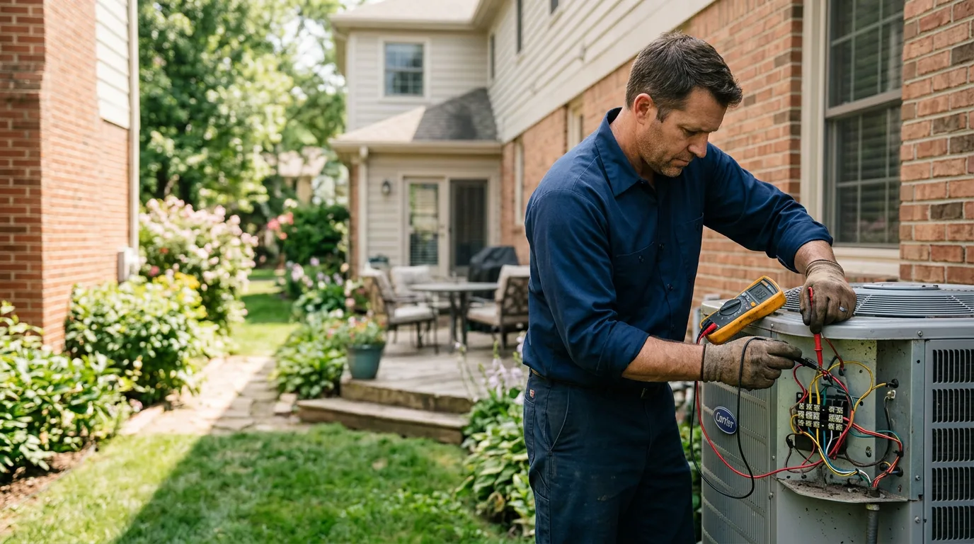HVAC technician working near Calvin, WV